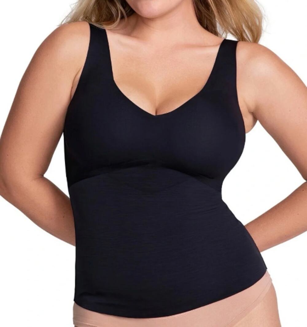 Honeylove Built In Bra Shapewear Tank Top Black Size M Sculpt Compression EUC